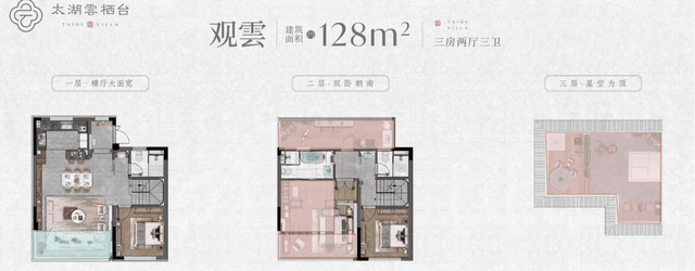 3室2厅3卫户型图