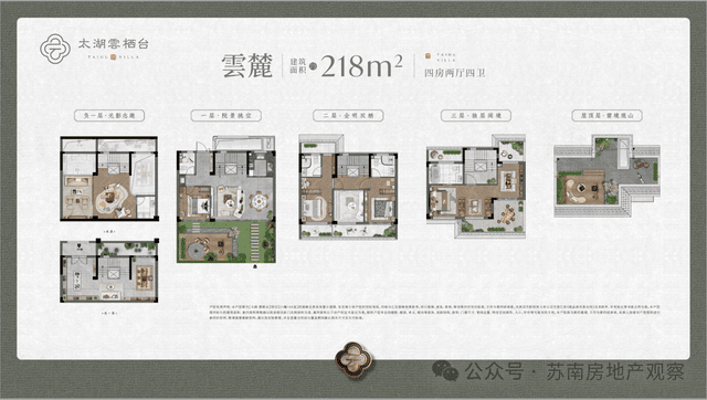 4室2厅4卫户型图
