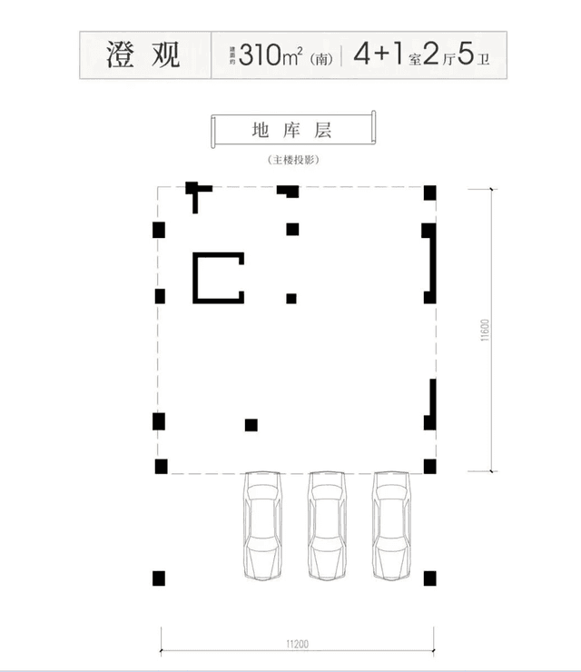 5室3厅5卫户型图