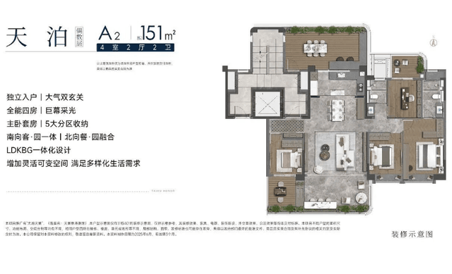 4室2厅2卫户型图