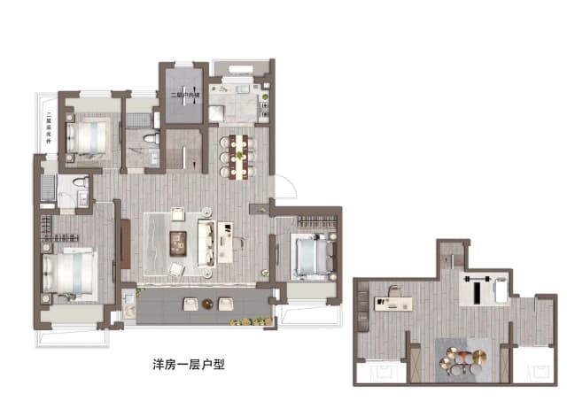4室2厅2卫户型图