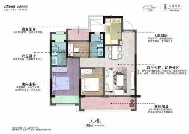 3室2厅2卫户型图