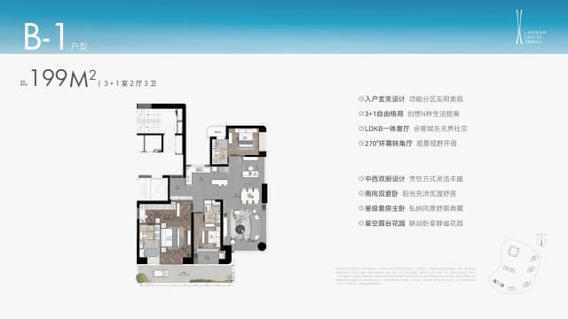 4室2厅3卫户型图