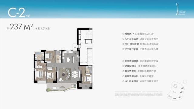 4室2厅3卫户型图
