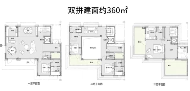 5室3厅5卫户型图