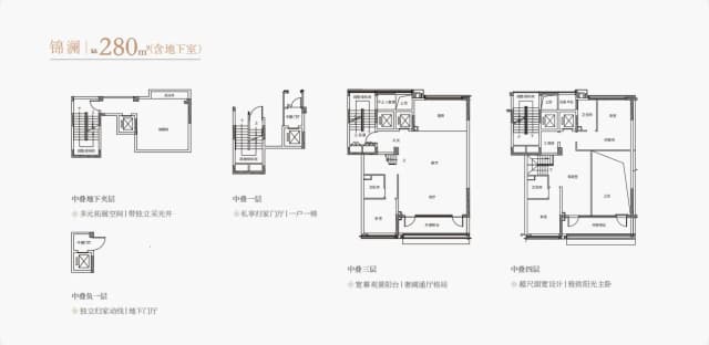 4室3厅3卫户型图