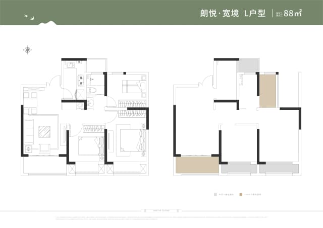 3室2厅2卫户型图