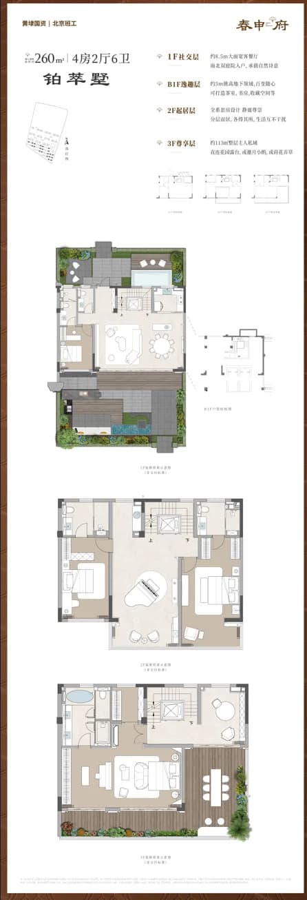 4室2厅6卫户型图