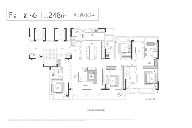 5室2厅3卫户型图