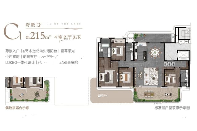 4室2厅3卫户型图